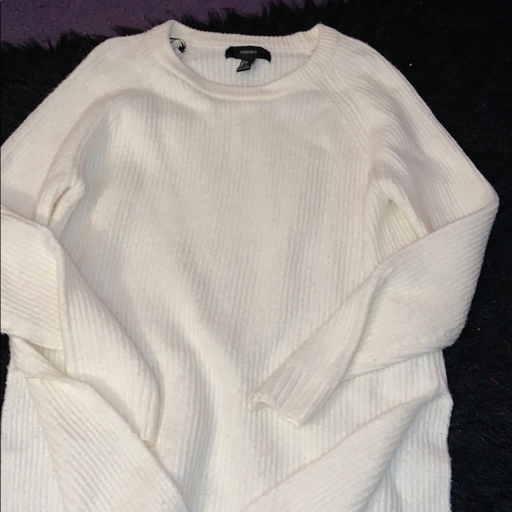White sweater WORN ONCE
